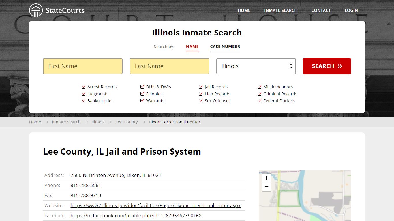 Lee County, IL Jail and Prison System - State Courts